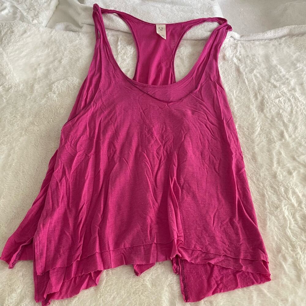 NWT new Free People Pink Racerback Tank Top Size Large L